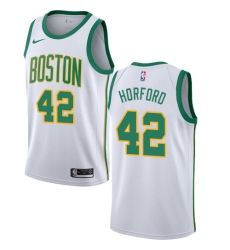 Women's Nike Boston Celtics #42 Al Horford Swingman White NBA Jersey - City Edition