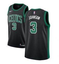 Youth Adidas Boston Celtics #3 Dennis Johnson Swingman Black NBA Jersey - Statement Edition