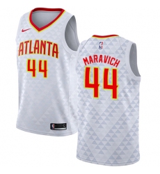 Women's Nike Atlanta Hawks #44 Pete Maravich Authentic White NBA Jersey - Association Edition