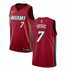 Men's Nike Miami Heat #7 Goran Dragic Swingman Red NBA Jersey Statement Edition