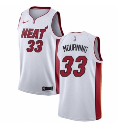 Women's Nike Miami Heat #33 Alonzo Mourning Swingman NBA Jersey - Association Edition