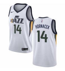 Men's Nike Utah Jazz #14 Jeff Hornacek Swingman NBA Jersey - Association Edition