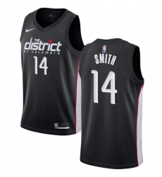 Men's Nike Washington Wizards #14 Jason Smith Swingman Black NBA Jersey - City Edition