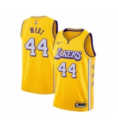 Women's Los Angeles Lakers #44 Jerry West Swingman Gold Basketball Jersey - 2019 20 City Edition