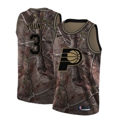 Women's Nike Indiana Pacers #3 Joe Young Swingman Camo Realtree Collection NBA Jersey