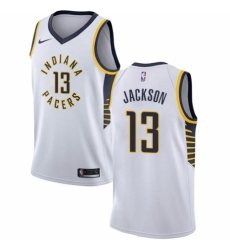 Women's Nike Indiana Pacers #13 Mark Jackson Swingman White NBA Jersey - Association Edition
