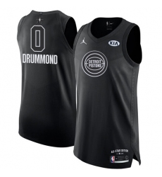 Men's Nike Detroit Pistons #0 Andre Drummond Authentic Black 2018 All-Star Game NBA Jersey