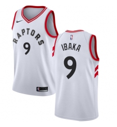 Youth Nike Toronto Raptors #9 Serge Ibaka Swingman White NBA Jersey - Association Edition