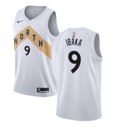 Youth Nike Toronto Raptors #9 Serge Ibaka Swingman White NBA Jersey - City Edition