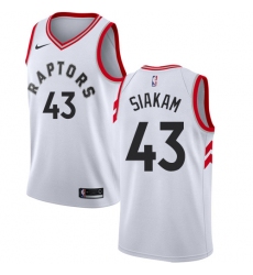 Women's Nike Toronto Raptors #43 Pascal Siakam Authentic White NBA Jersey - Association Edition