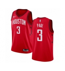 Men's Nike Houston Rockets #3 Chris Paul Red Swingman Jersey - Earned Edition