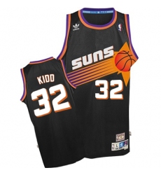 Men's Adidas Phoenix Suns #32 Jason Kidd Authentic Black Throwback NBA Jersey