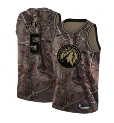 Women's Nike Minnesota Timberwolves #5 Gorgui Dieng Swingman Camo Realtree Collection NBA Jersey