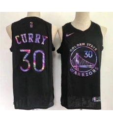 Men's Golden State Warriors #30 Stephen Curry Black Stitched Basketball Jersey