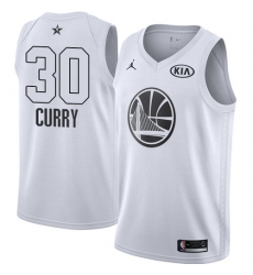 Youth Nike Jordan Golden State Warriors #30 Stephen Curry Swingman White 2018 All-Star Game NBA Jersey