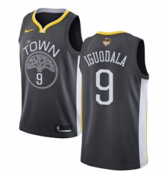 Men's Nike Golden State Warriors #9 Andre Iguodala Swingman Black Alternate 2018 NBA Finals Bound NBA Jersey - Statement Edition