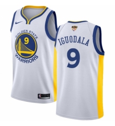 Women's Nike Golden State Warriors #9 Andre Iguodala Authentic White Home 2018 NBA Finals Bound NBA Jersey - Association Edition