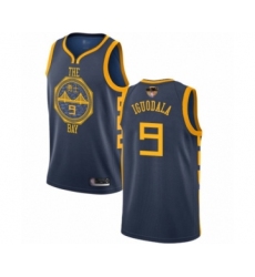 Youth Golden State Warriors #9 Andre Iguodala Swingman Navy Blue Basketball 2019 Basketball Finals Bound Jersey - City Edition
