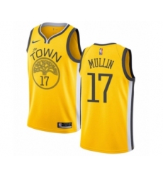 Men's Nike Golden State Warriors #17 Chris Mullin Yellow Swingman Jersey - Earned Edition