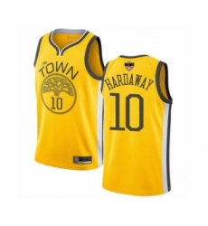 Youth Golden State Warriors #10 Tim Hardaway Yellow Swingman 2019 Basketball Finals Bound Jersey - Earned Edition