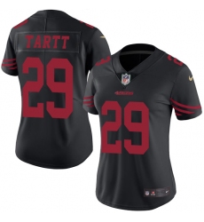 Women's Nike San Francisco 49ers #29 Jaquiski Tartt Limited Black Rush Vapor Untouchable NFL Jersey