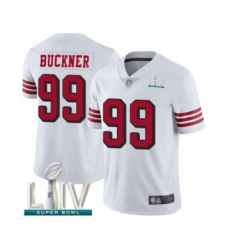 Youth San Francisco 49ers #99 DeForest Buckner Limited White Rush Vapor Untouchable Super Bowl LIV Bound Football Jersey