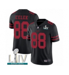 Youth San Francisco 49ers #88 Garrett Celek Black Vapor Untouchable Limited Player Super Bowl LIV Bound Football Jersey