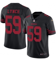 Youth Nike San Francisco 49ers #59 Aaron Lynch Limited Black Rush Vapor Untouchable NFL Jersey