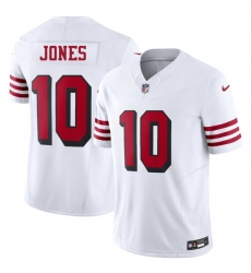 Men's San Francisco 49ers #10 Mac Jones New White 2025 F.U.S.E. Vapor Untouchable Limited Football Stitched Jersey