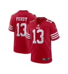 Men's San Francisco 49ers #13 Brock Purdy Red Stitched Game Football Jersey