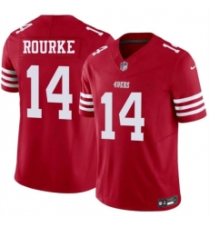 Men's San Francisco 49ers #14 Kurtis Rourke Red 2026 F.U.S.E. Vapor Untouchable Limited Football Stitched Jersey