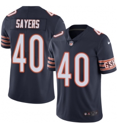 Men's Nike Chicago Bears #40 Gale Sayers Navy Blue Team Color Vapor Untouchable Limited Player NFL Jersey