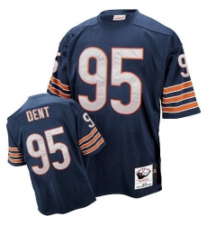 Mitchell and Ness Chicago Bears #95 Richard Dent Blue Team Color Authentic Throwback NFL Jersey