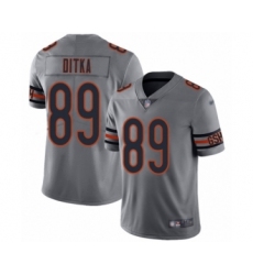 Youth Chicago Bears #89 Mike Ditka Limited Silver Inverted Legend Football Jersey