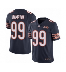Men's Chicago Bears #99 Dan Hampton Navy Blue Team Color 100th Season Limited Football Jersey