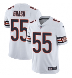 Men's Nike Chicago Bears #55 Hroniss Grasu White Vapor Untouchable Limited Player NFL Jersey