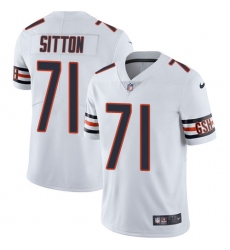 Men's Nike Chicago Bears #71 Josh Sitton White Vapor Untouchable Limited Player NFL Jersey