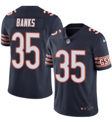 Youth Nike Chicago Bears #35 Johnthan Banks Navy Blue Team Color Vapor Untouchable Limited Player NFL Jersey