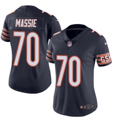 Women's Nike Chicago Bears #70 Bobby Massie Navy Blue Team Color Vapor Untouchable Limited Player NFL Jersey
