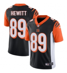 Men's Nike Cincinnati Bengals #89 Ryan Hewitt Vapor Untouchable Limited Black Team Color NFL Jersey