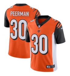 Men's Nike Cincinnati Bengals #30 Cedric Peerman Vapor Untouchable Limited Orange Alternate NFL Jersey