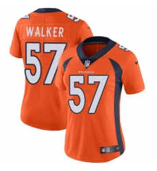 Women's Nike Denver Broncos #57 Demarcus Walker Orange Team Color Vapor Untouchable Limited Player NFL Jersey