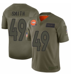 Men's Denver Broncos #49 Dennis Smith Limited Camo 2019 Salute to Service Football Jersey
