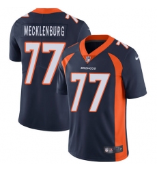 Youth Nike Denver Broncos #77 Karl Mecklenburg Navy Blue Alternate Vapor Untouchable Limited Player NFL Jersey