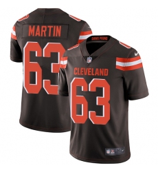Men's Nike Cleveland Browns #63 Marcus Martin Brown Team Color Vapor Untouchable Limited Player NFL Jersey