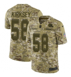 Youth Nike Cleveland Browns #58 Christian Kirksey Limited Camo 2018 Salute to Service NFL Jersey