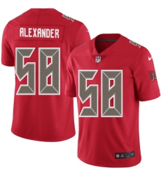 Youth Nike Tampa Bay Buccaneers #58 Kwon Alexander Limited Red Rush Vapor Untouchable NFL Jersey