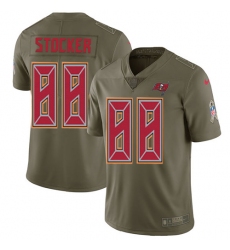 Men's Nike Tampa Bay Buccaneers #88 Luke Stocker Limited Olive 2017 Salute to Service NFL Jersey