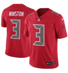 Men's Nike Tampa Bay Buccaneers #3 Jameis Winston Elite Red Rush Vapor Untouchable NFL Jersey