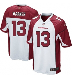 Men's Nike Arizona Cardinals #13 Kurt Warner Game White NFL Jersey